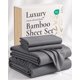 thumbnail image 1 of Juego de sábanas king de 4 piezas de bambú – Hotel Sheets Direct, 1 of 9