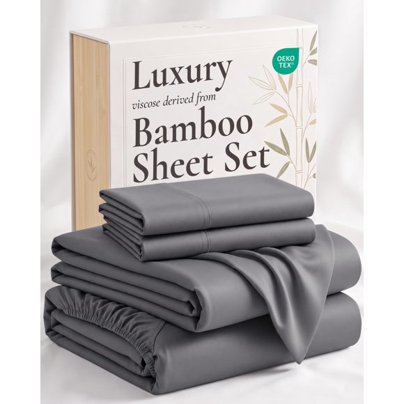 Juego de sábanas king de 4 piezas de bambú – Hotel Sheets Direct