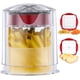 thumbnail image 2 of Cortador de manzana de acero inoxidable, divisor de manzana seguro y rápido para manzanas, peras y, Dicer BowlVersatile, cortador de frutas Chipper (14.5 * 13 * 13.6), 2 of 3