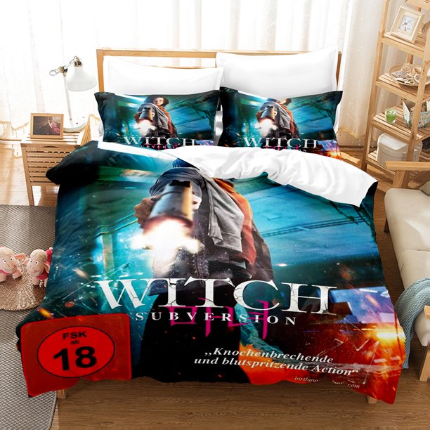 Popular Korean Movies 마녀,Part . The Subversion Printed Bedding Set Double King Bed Set Children Bedroom Down Coat Set Bed Sheets