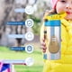 thumbnail image 5 of Pou Botella de Agua con Tapa Pop Top de Un Toque, Acero Inoxidable, a Prueba de Fugas, para Deportes, Botella Infantil azul 12 oz, 5 of 6
