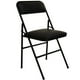 thumbnail image 2 of Silla plegable negro con ecocuero 38x40x80 cm, 2 of 3