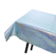 thumbnail image 3 of Paquete de 2 manteles de aluminio de 1 m x 2,7 m, de plástico brillante, para decoración de mesas de fiesta., 3 of 5