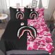 thumbnail image 1 of Hip Hop Camouflage Bape SharkBedding Sets 3 Pieces Warm Soft Duvet Cover Set for Fans Kids Teens Girls Room Decor Lightweight Breathable, 1 of 5