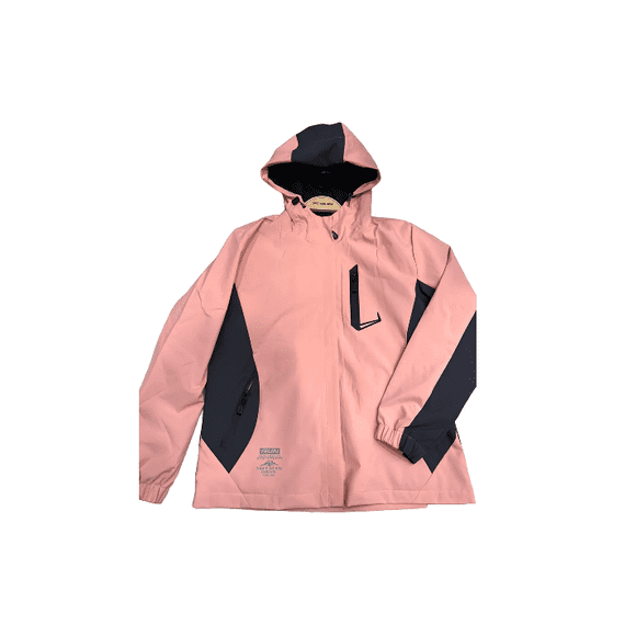Chaqueta cortaviento deportiva ultra liviana micropolar rosa, talla L
