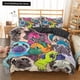 thumbnail image 1 of x1427 Bed SheetsCartoon Pug Dog Bedding Set Lovely Home Pet Puppy Pattern Duvet Cover Size Cute Animal Theme Soft Comforter Cover 3-Piece Bedding Set (1 Duvet Cover + 2 Pillow Shams) nj1427, 1 of 5