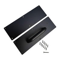 Magideal - 2 Piezas Manijas De Puerta Juego De Placas Y Tiradores De Empuje Asas De Granero Con Diseño Sencillo Y De Fácil Instalación Adecuado Para Restaurantes Sin Patrón