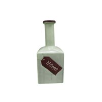 Homeessentials - Botella Decorativa De Cerámica Verde Menta 31 Cm