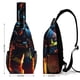 thumbnail image 2 of Bomberos Riñonera Bandolera con Estampado Integral para Hombres y Mujeres, Bolso Cruzado Gráfico de Tendencia, Mochila de Hombro Streetwear para Ciclismo y Deportes, Riñonera Versátil Casual, 2 of 6