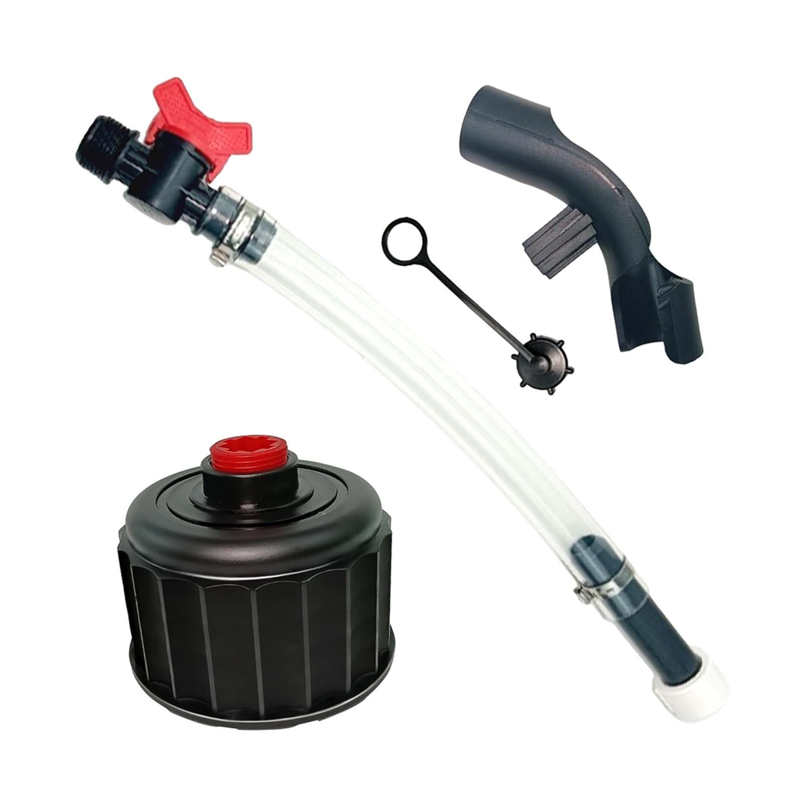 Magideal - Manguera Para Jarra De Combustible Manguera Para Jarra De Llenado De Combustible Con Válvula Fácil De Instalar Accesorios De Montaje Con Junta Tórica