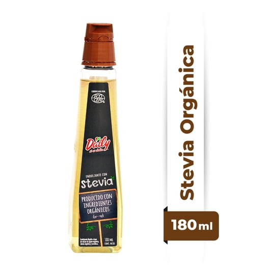 Endulzante Líquido Stevia Botella 180 ml Daily