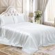 thumbnail image 1 of Juego de sábanas satinadas Homiest Luxury Silky Satin Bedbed King, 1 of 8