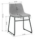 thumbnail image 3 of Pack 2 Sillas de Comedor Burgos Gris, 3 of 6