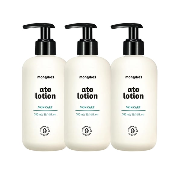 Loción para bebé Mongdies 300 ml (Pack de 3) vegana con ceramidas