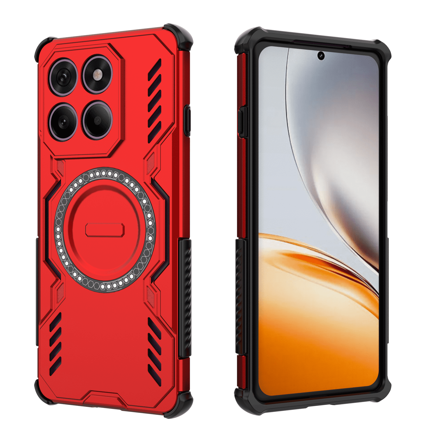 Funda Foxdock Para Motorola Edge 60 Pro 5g , Magnética, Resistente A Golpes, Con Soporte, Unisex, Carga Inalámbrica