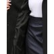 thumbnail image 5 of INSPIRE CHIC Abrigo de Doble Botonadura para Mujer con Cuello Alto, Gabardina de Longitud Media, Abrigo de Invierno con Cinturón M Negro, 5 of 6