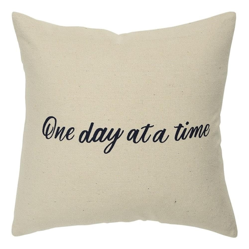 Almohada Rizzy Home Sentiment De 50 X 50 Cm De Plumón Con Lona De Algodón