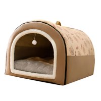 Magideal - Casa Portátil Para Perros, Tienda Para Perros, Refugio Para Mascotas Acogedor Con Cojín, Cama Plegable Suave Para Perrera Para Perros Pequeños Y Media L