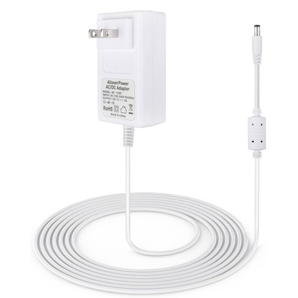 Adaptador de Corriente AlloverPower 12V 3A Cable de 1,9 m para mamaroo