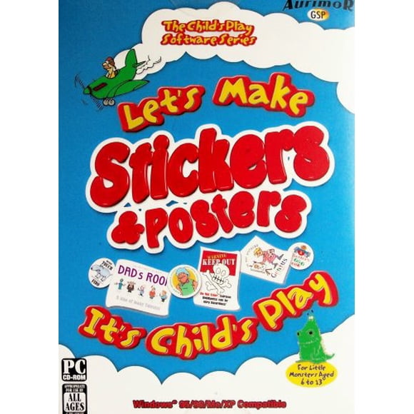 Software PC Treasures-Arimor "Let's Make Stickers & Posters"