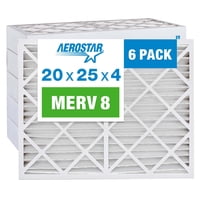 Filtro De Aire Aerostar Merv 8 20X25X4 6 Unidades Para Sistema Hvac