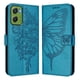 thumbnail image 1 of Funda cartera mariposa para Motorola Moto G06 con soporte y ranuras para tarjetas Azul, 1 of 6