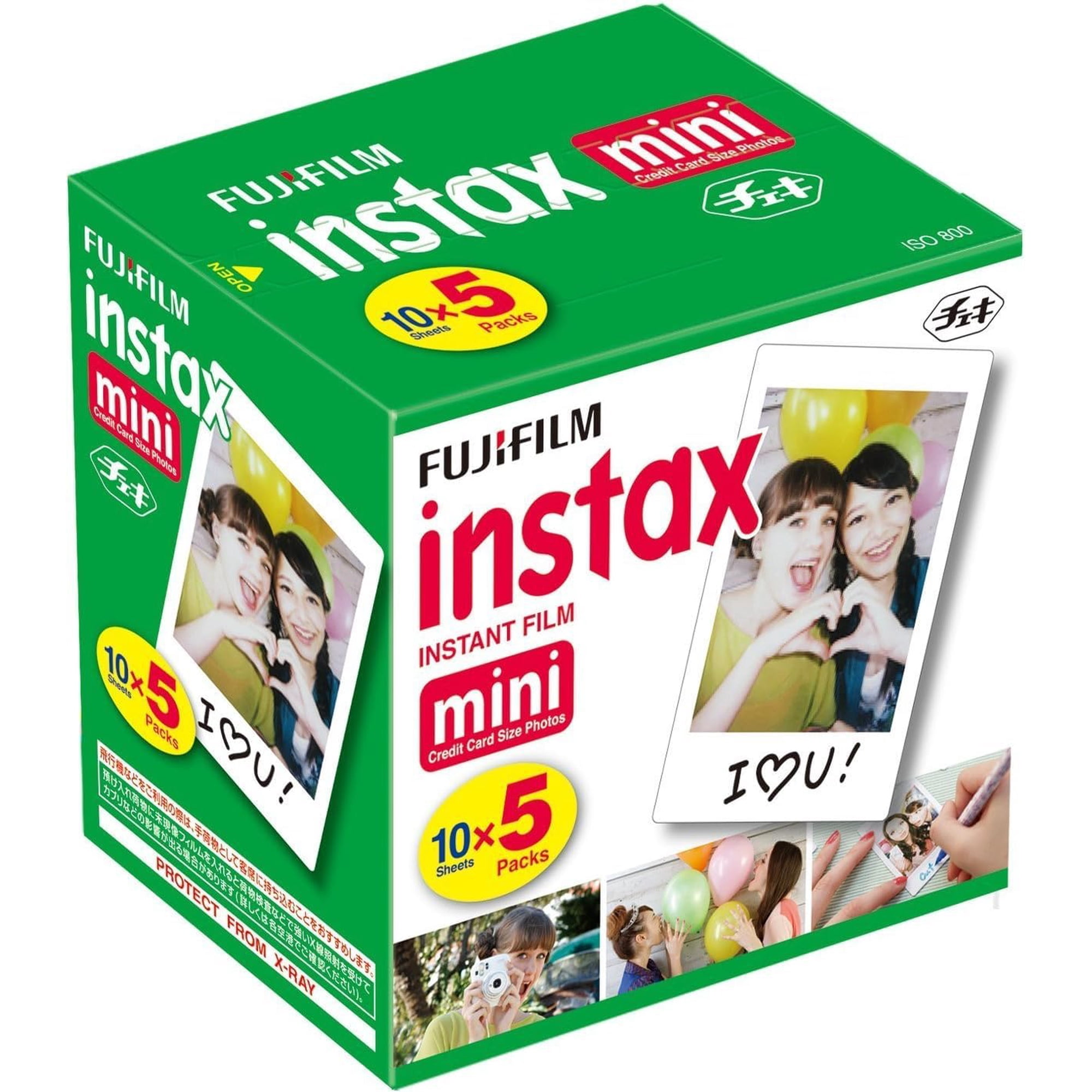 Película Instantánea Fujifilm Instax Mini, Paquete De 10 Hojas X 5 (50)