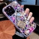 thumbnail image 1 of Funda MOSEZA iPhone 14 Brillo con Purpurina, Strass y Botella de Perfume, 1 of 7