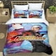 thumbnail image 1 of KOF Art Print Three Piece Bedding Set Fashion Article Boys Or Adults For Beds Quilt Covers Pillowcases Bedding Set Bed Sheets, 1 of 5
