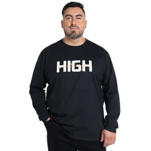 Kotting - Polera Manga Larga Jersey Estampado Front Azul Marino 6Xl