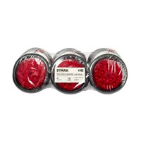 Stark - Pack 6 Focos Trasero Led 4 Pulg Rojo 12 Y 24 Volts