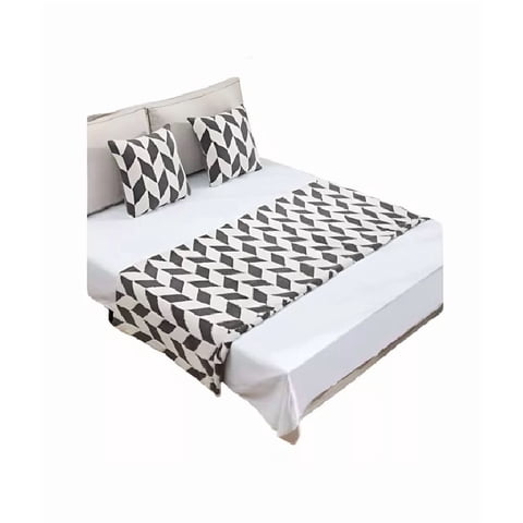 Genérico - Piecera Peluda Con 2 Fundas De Cojín Color Negro