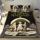 thumbnail image 1 of El Prometido Nunca Jamás Conjunto de sábanas temático, trío de piezas, cómodo y amigable con la piel, diseño único, regalo de decoración para el hogar para familiares, amigos y fans,173cm *218cm, 1 of 6