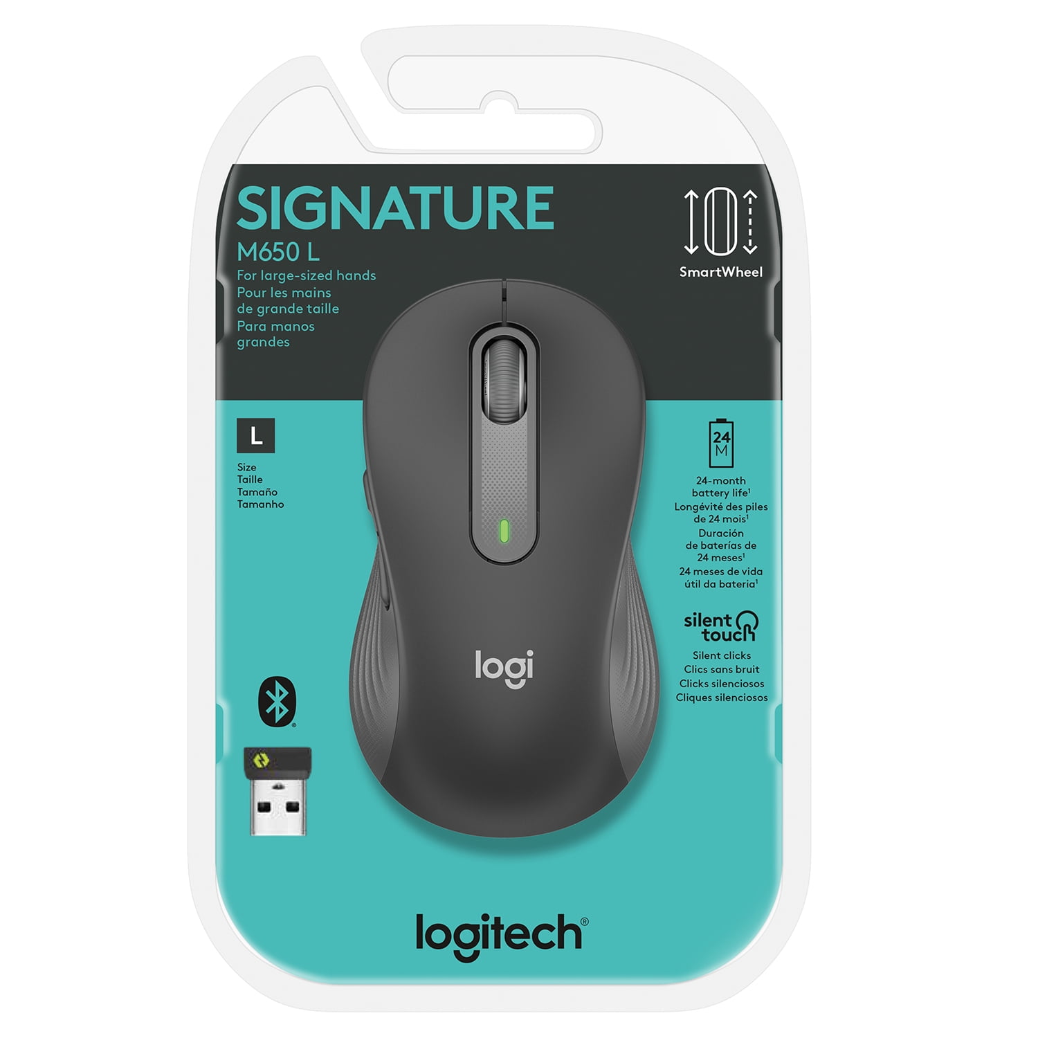 Mouse Logitech M650 L Graphite