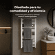 thumbnail image 4 of Calefactor Secador de Toallas Programable 500 w Mural 88x54 cm Vesubio Blanco, 4 of 6