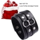 thumbnail image 3 of Pulsera de cuero trenzada estilo punk con cierre magnético, brazalete de piel de vaca, pulseras de rock, pulsera gótica ajustable, regalo de Navidad, cumpleaños, San Valentín, para adolescentes, niñas, 3 of 7