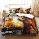 thumbnail image 1 of Dead-pool 3 PCS Comforter Set with 2 Pillowcases,Deadpoo-l Bedding Set Sheet Set for Kids Adults,All Season Lightweight, 1 of 5