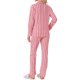 thumbnail image 3 of INSPIRE CHIC Conjunto de Pijamas a Juego para la Familia de Navidad a Rayas con Cuello de Solapa y Botones, Manga Larga, con Bolsillo ["Mujeres"] L A Rayas, 3 of 5