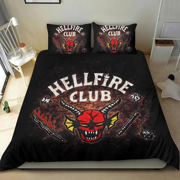 Juego de Funda de Edredón Desmarcar The Hellfire Club 3 Piezas 173x218cm