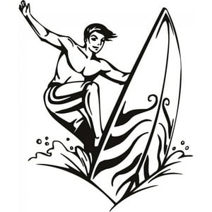 Rienda Libre Graphics - Decomural Surf Surfboard Waves Ws-17900