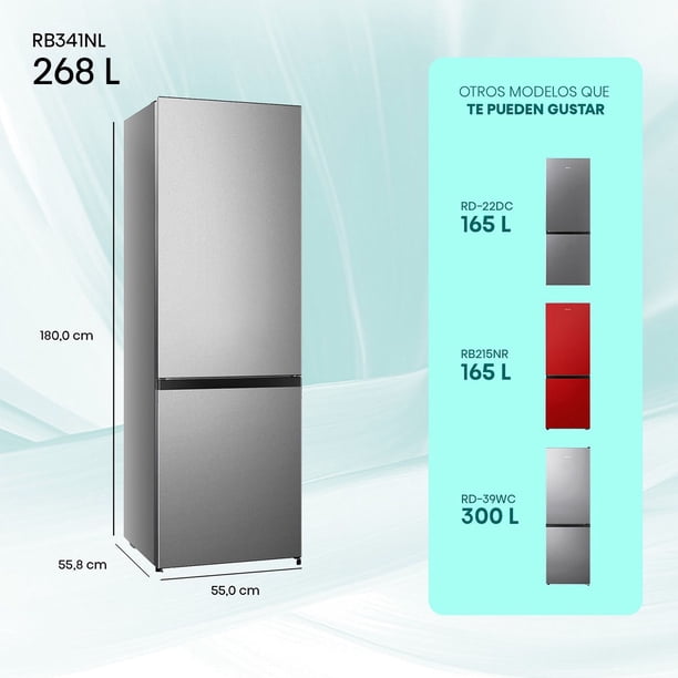 Refrigerador Bottom Freezer Frío Directo 262 Litros RB341NL. | Lider