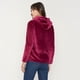 thumbnail image 2 of Polerón Mujer Peludo Full Zipper Burdeo Corona, 2 of 5