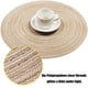 thumbnail image 3 of Juego de 6 manteles redondos trenzados SHACOS para mesa de cocina, 3 of 8