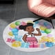 thumbnail image 4 of Rincón de Gracie Alfombra Redonda de Felpa Coral, Antideslizante, No Desprende Pelusas, Lavable y Duradera para Salón, Dormitorio y Habitación de Niños 60cm, 4 of 6
