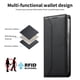 thumbnail image 5 of Funda tipo cartera con bloqueo RFID para Samsung Galaxy S25 cubierta magnética de cuero con tapa y soporte Negro, 5 of 6