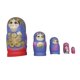 thumbnail image 2 of Estante Para Muñecas Matryoshka De 5 Piezas, Hermoso Juego De Muñecas Apilables Para Manualidades, Color Azul, 2 of 5