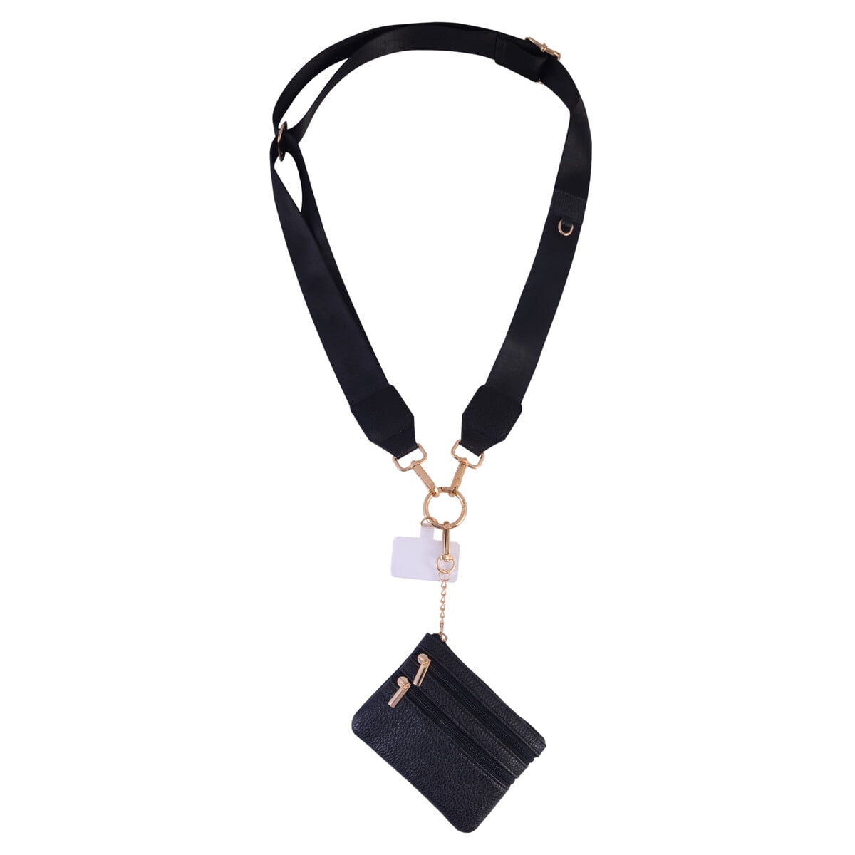 Correa Para Celular Y Billetera Solutions Negra Compacta