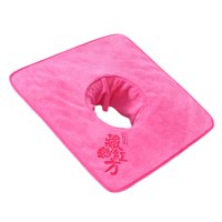 Magideal - Toalla Para Mesa De Masaje, 35X35Cm, Toalla Para Salón De Belleza, Almohadilla Para Orificios De Masaje, Almohadilla Facial Para Salón, Toalla Facial Rosa