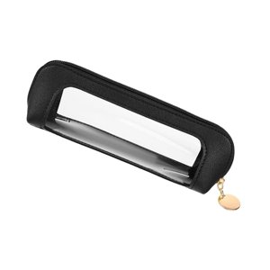 Ioensy - Bolsa Para Brochas De Maquillaje, Ideal Para El Hogar, La Oficina, Viajes, Accesorios, Con Cremallera, Color Negro.