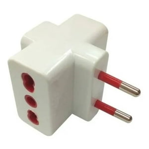 Mundo Eve - Enchufe Triple 10A Rojo